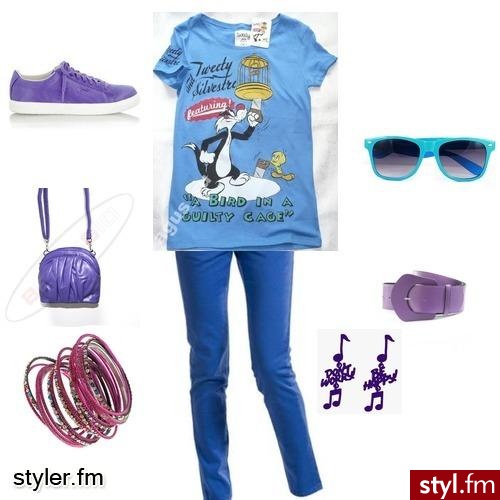 ziomalskie ubranie xD. kolory pasuja do siebie , wszystko dopełnia bransoletka - Styler
