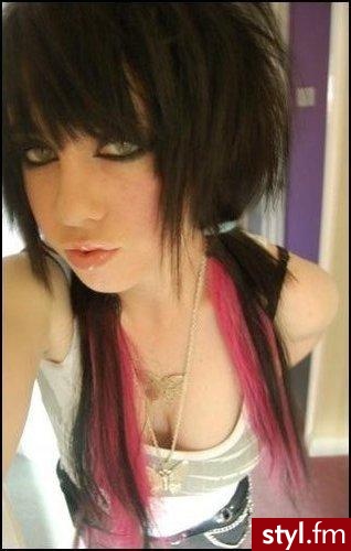 EMO Alternatywne Średnie Fryzury