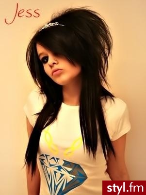 EMO Alternatywne Średnie Fryzury