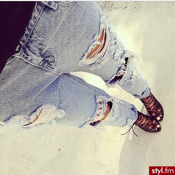 Jeansy Spodnie Moda