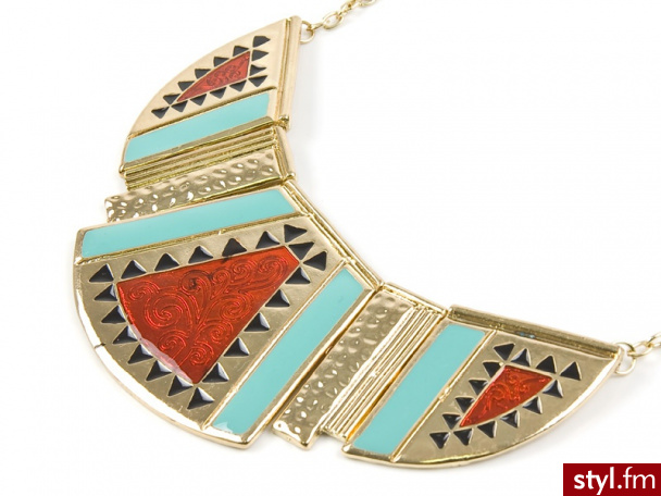 Iloko NASzYJNIK KOLIA AzTEC RED - Naszyjniki Biżuteria Moda