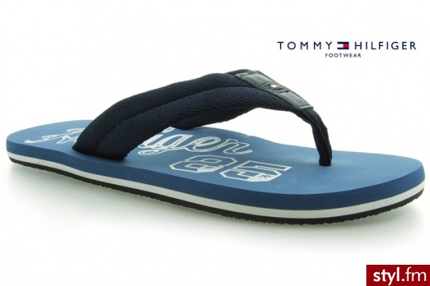 Tommy Hilfiger JAPONKI TREVIS 8 NAVY - Klapki Buty Moda