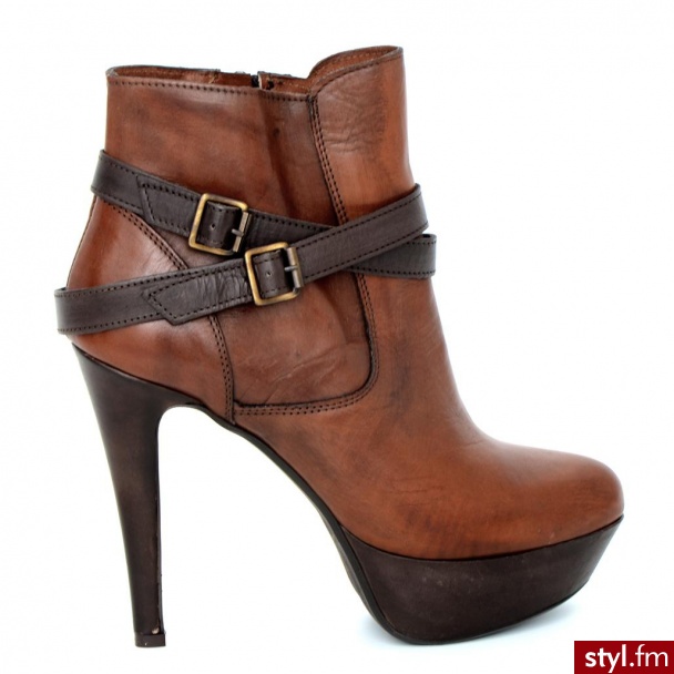 Venezia BOTKI NA PLATFORMIE TP08 WHIS-TDM - Botki Buty Moda