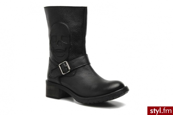 Myma PÓŁBUTY I BOTKI BANA BY MYMA (Czarny) - Botki Buty Moda