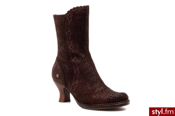 Neosens PÓŁBUTY I BOTKI ROCOCO 795 BY (BRĄZOWY) (Brązowy) - Botki Buty Moda