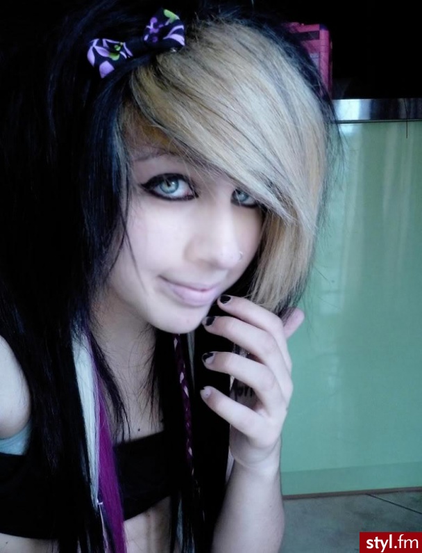 EMO Alternatywne Średnie Fryzury