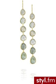 Pippa Small | Six drop earrings | NET-A-PORTER.COM. Pobrano ze strony: http://www.net-a-porter.com/product/49074 - Pozostałe Dodatki Moda