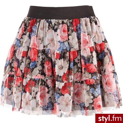 Miso Floral Net Skirt - Polyvore. Pobrano ze strony: http://www.polyvore.com/cgi/thing?id=21187624 - Pozostałe Ciuchy Moda