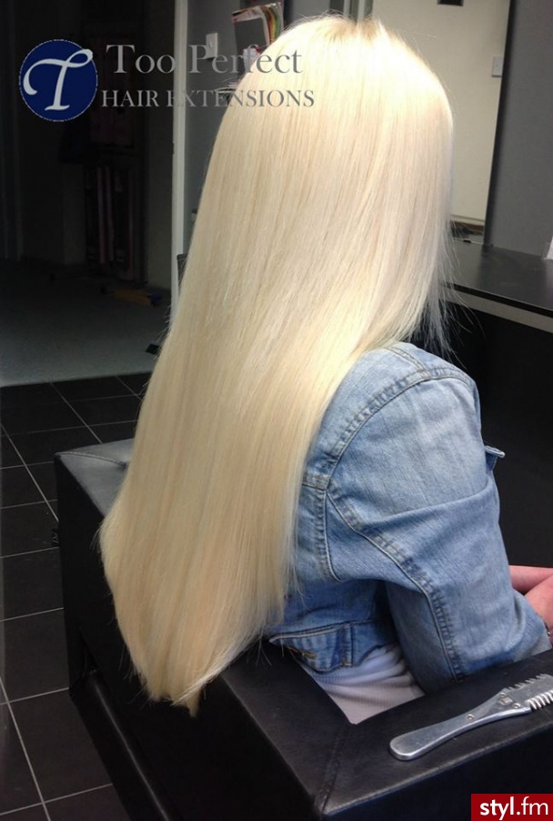 Blond Rozpuszczone Proste Na co dzień Długie Fryzury