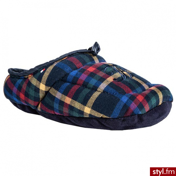 TOMMY HILFIGER KAPCIE DOWNSLIPPERS FW56814940 353 - Pozostałe Buty Moda