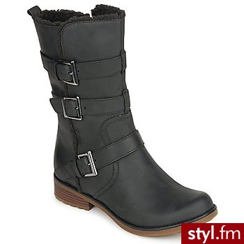 Clarks BUTY NORLEY CEDAR Black - Kozaki Buty Moda