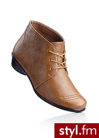 Bonprix Botki sznurowane 911808_23099 - Botki Buty Moda