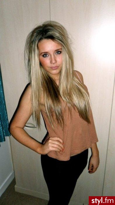 Blond Rozpuszczone Proste Na co dzień Długie Fryzury