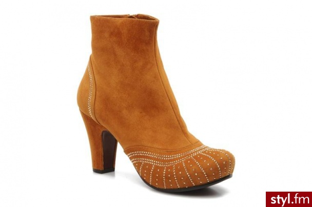 Chie Mihara PÓŁBUTY I BOTKI PERA BY CHIE MIHARA (Beżowy) - Botki Buty Moda