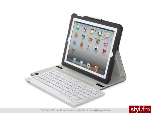 Belkin Etui z klawiatura iPad3 białe (F5L144eaWHT-C00) - Portfele i etui Dodatki Moda