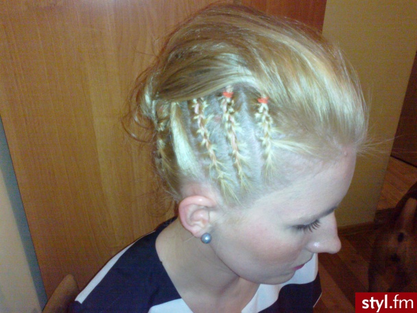 Blond Irokez damski Proste Wieczorowe Krótkie Fryzury