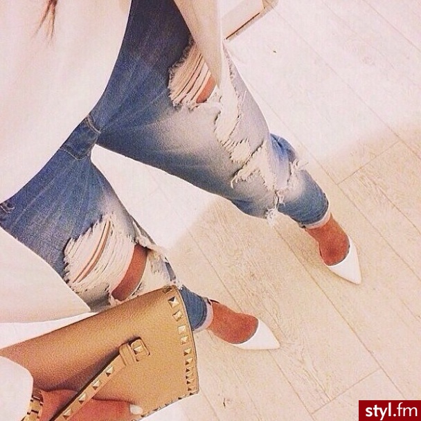 Jeansy Spodnie Moda