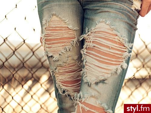Jeansy Spodnie Moda