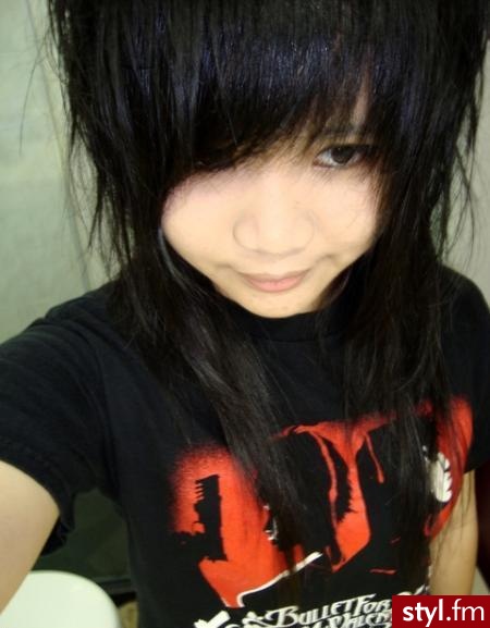 EMO Alternatywne Średnie Fryzury