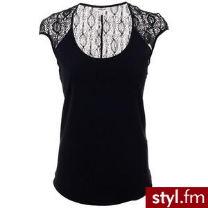 HELMUT LANG BLACK LACE TOP BLACK COTTON/POLYAMIDE/ELASTANE - - Polyvore. Pobrano ze strony: http://www.polyvore.com/helmut_lang_black_lace_top/thing?id=16414479 - Pozostałe Ciuchy Moda
