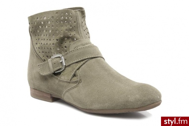 Khrio PÓŁBUTY I BOTKI G2 TOILE W BY KHRIO (Khaki) - Botki Buty Moda