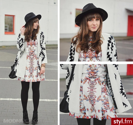 Mixed prints / maddy - Dzienne Sukienki Moda