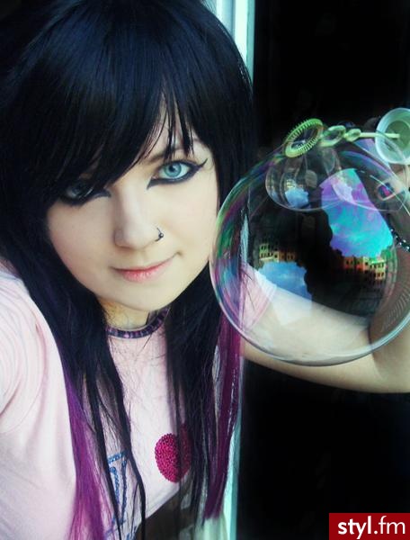 EMO Alternatywne Średnie Fryzury