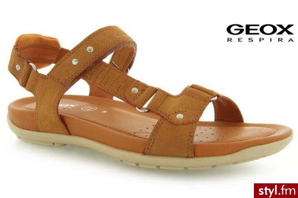 Geox FOOTMARK SANDAL BISCUIT NUBUCK - Sportowe Buty Moda