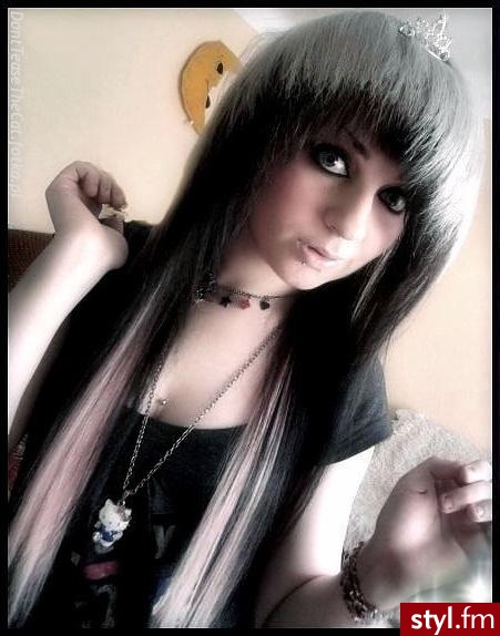 EMO Alternatywne Średnie Fryzury