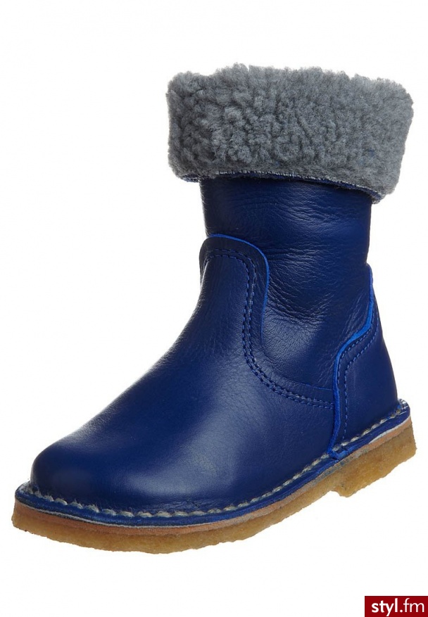 Pinocchio Kozaki  niebieski - Kozaki Buty Moda