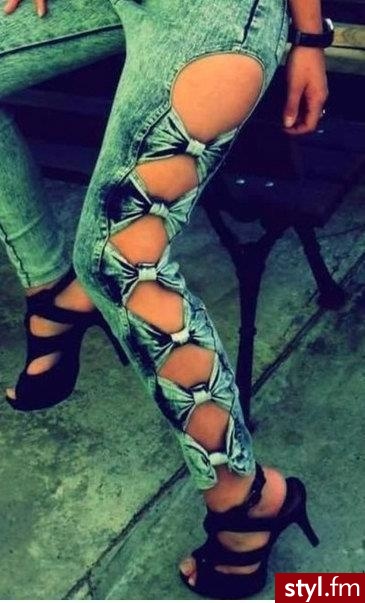Jeansy Spodnie Moda