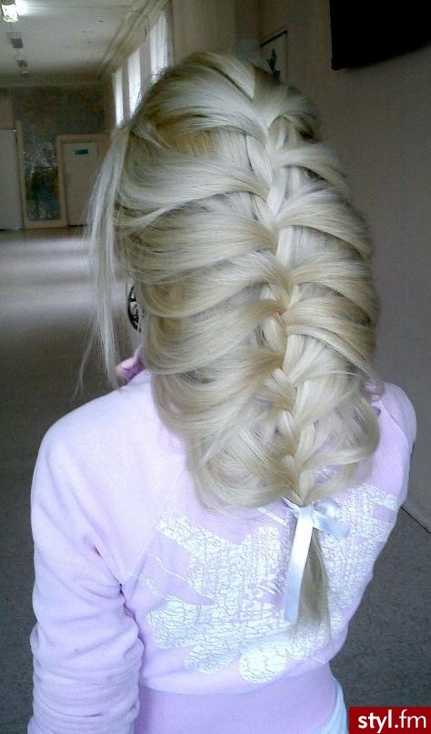 Blond Upięcie Proste Na co dzień Długie Fryzury