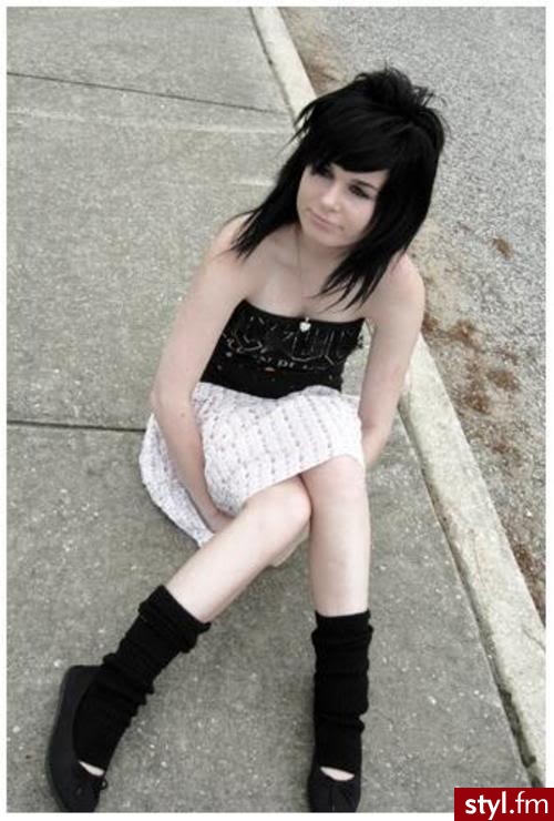 EMO Alternatywne Średnie Fryzury