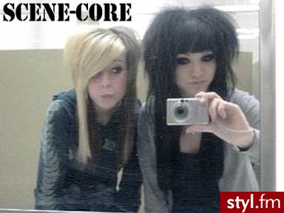 EMO Alternatywne Średnie Fryzury