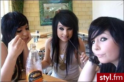 EMO Alternatywne Średnie Fryzury
