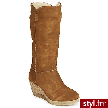 Pastelle BUTY SIOU CAMEL - Kozaki Buty Moda