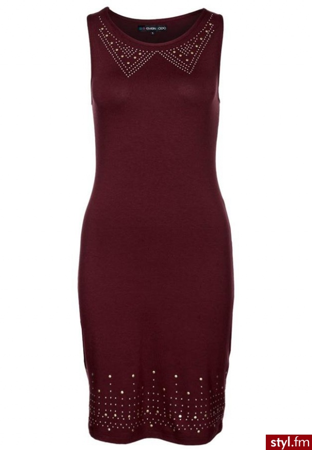 Even&Odd Sukienka z dżerseju czerwony - Pozostałe Sukienki Moda