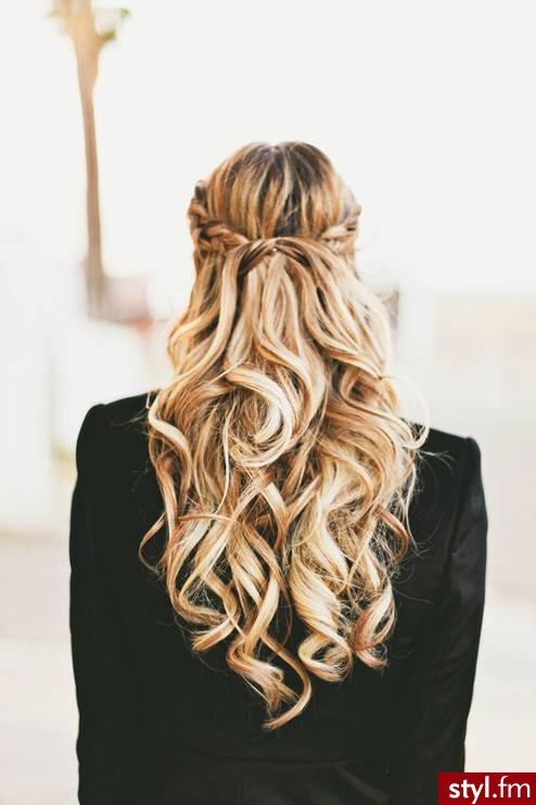 Blond Upięcie Kręcone Na co dzień Długie Fryzury