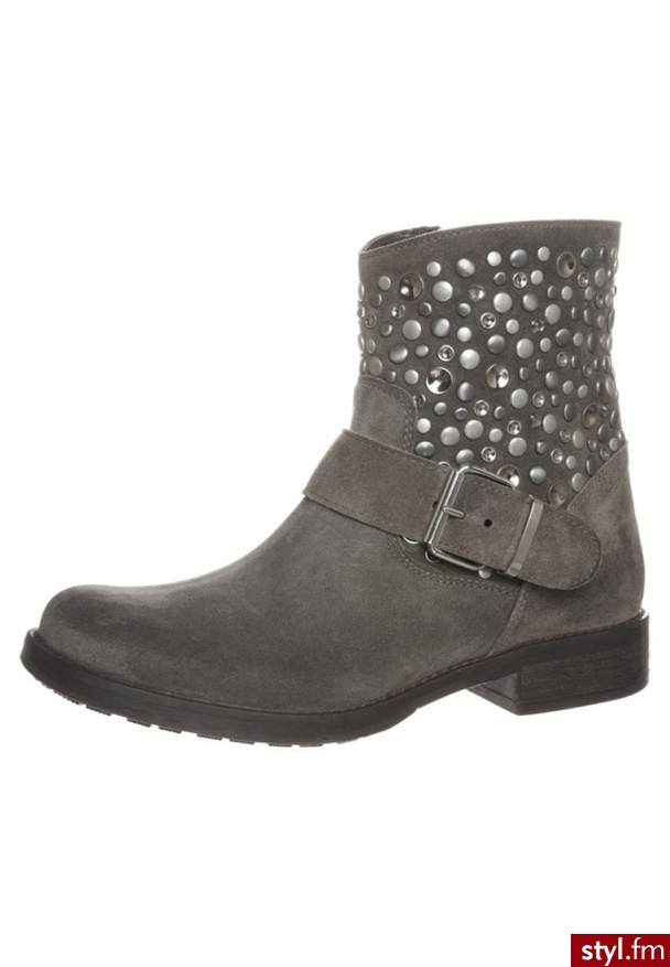 Andrea Conti Botki Szary - Botki Buty Moda