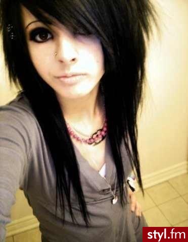 EMO Alternatywne Średnie Fryzury