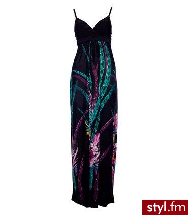 Palm Leaf Print Maxi Dress. http://www.desireclothing.co.uk - Pozostałe Ciuchy Moda