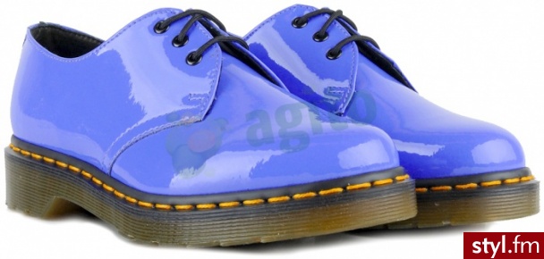 DR. MARTENS Półbuty lamper dusty blue fioletowe 100092 - Glany Buty Moda