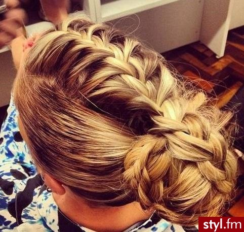 Blond Warkocze Proste Na co dzień Długie Fryzury