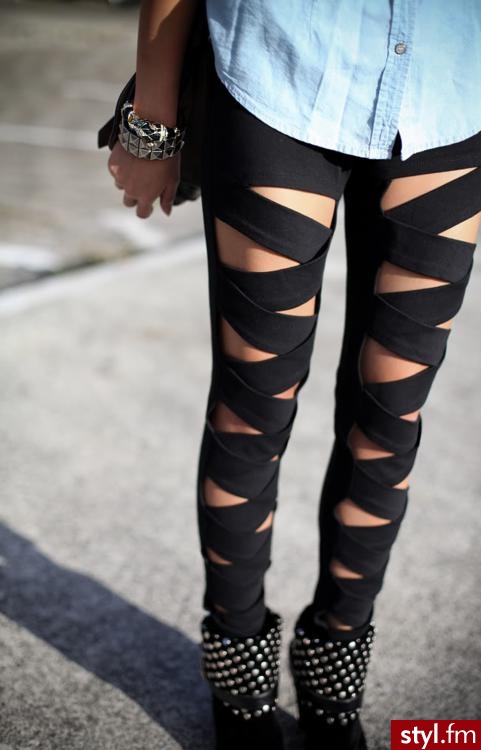 Leginsy Spodnie Moda
