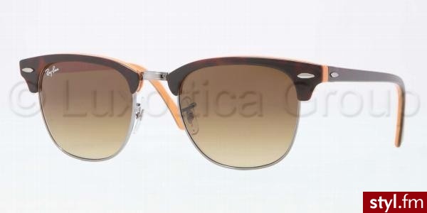 RAY BAN okulary przeciwsłoneczne CLUBMASTER 3016 112685  M.L - Okulary Dodatki Moda