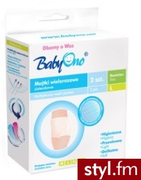 BabyOno Majtki Poporodowe Wielorazowe 503/L - Majtki Bielizna Moda