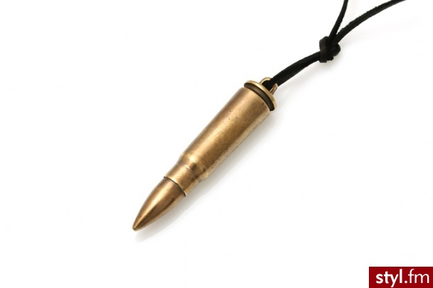 Jubileo.pl WISIOREK NABÓJ KAŁASzNIKOW metal wiszące rock ar329 - Wisiorki Biżuteria Moda
