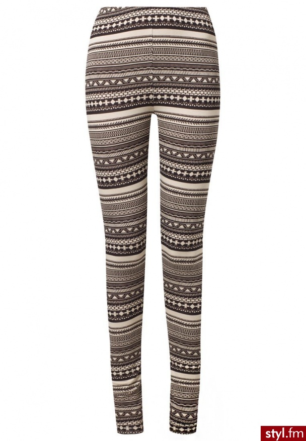 Even&Odd Legginsy beżowy (EV-0713-0527) - Leginsy Spodnie Moda
