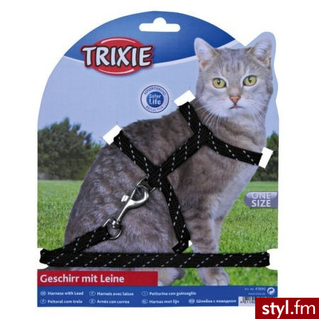 Trixie Szelki dla Kota Odblaskowe Tx-4183 - Psy Zwierzaki