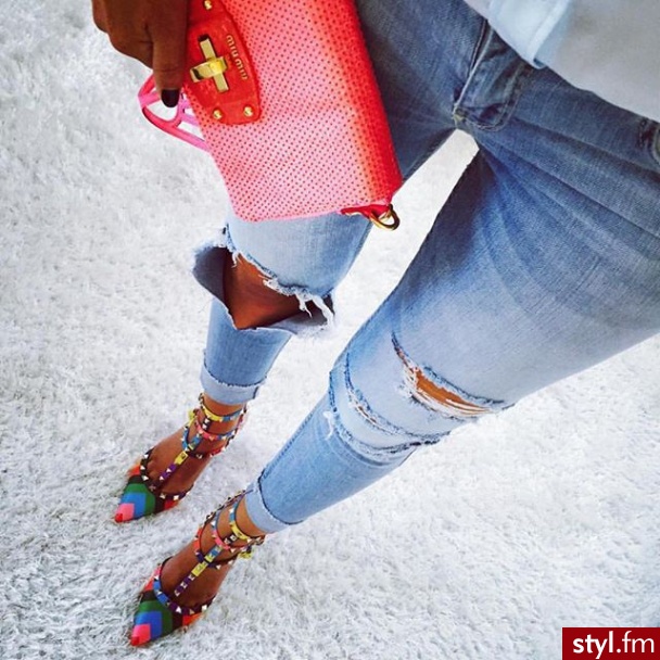 Jeansy Spodnie Moda